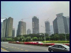 Shennan Boulevard, the main road passing through Futian.